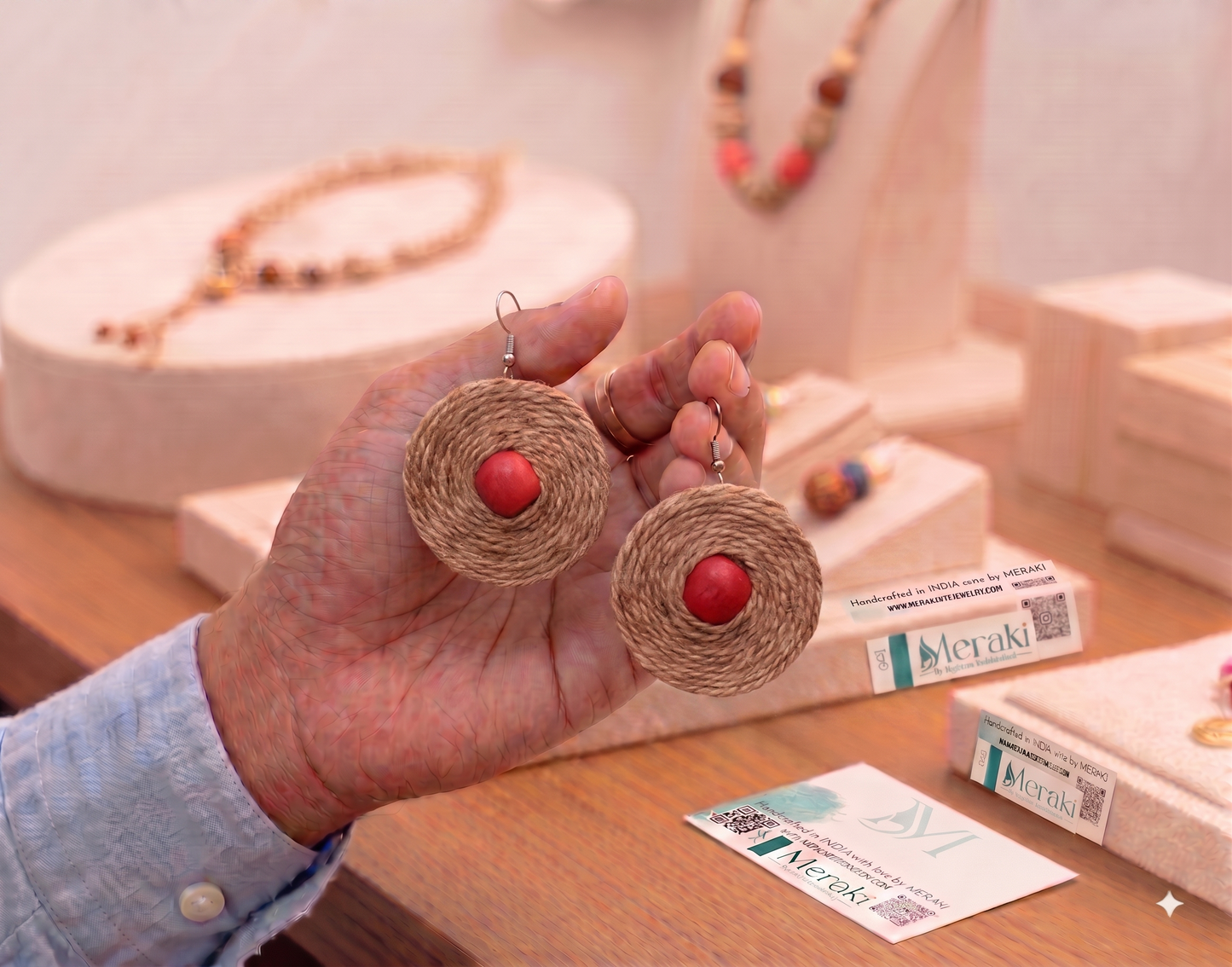 Coiled Jute Earrings