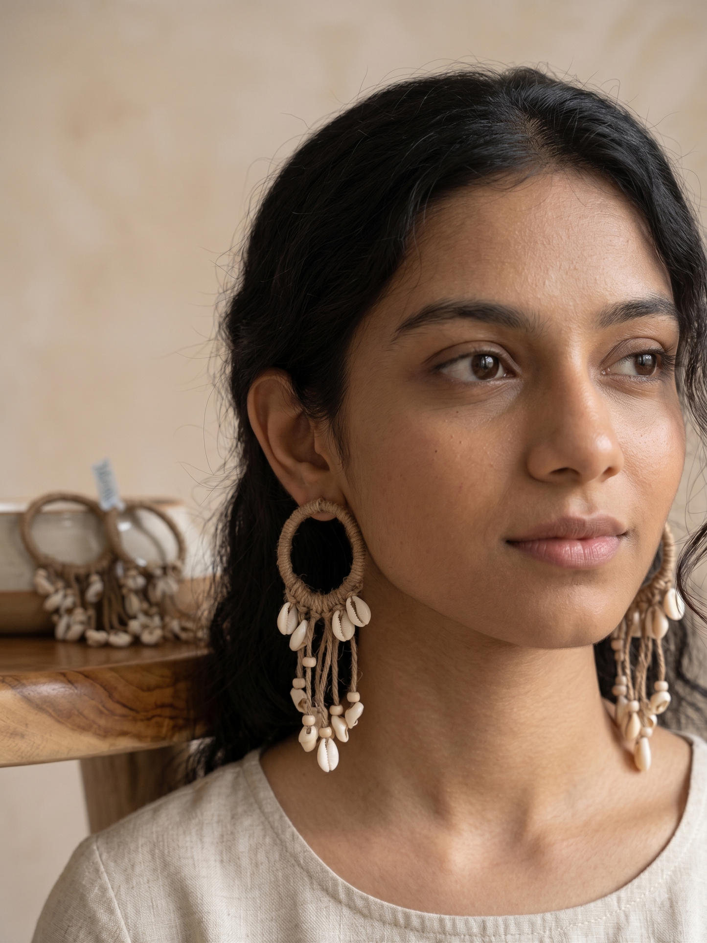 Jute Hoop Earrings