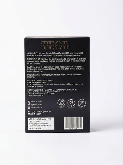 TEOR - Nebulas Kiss | Eau De Parfum 50ml | Mandarin, Peach, Jasmine, Coriander, Mimosa|