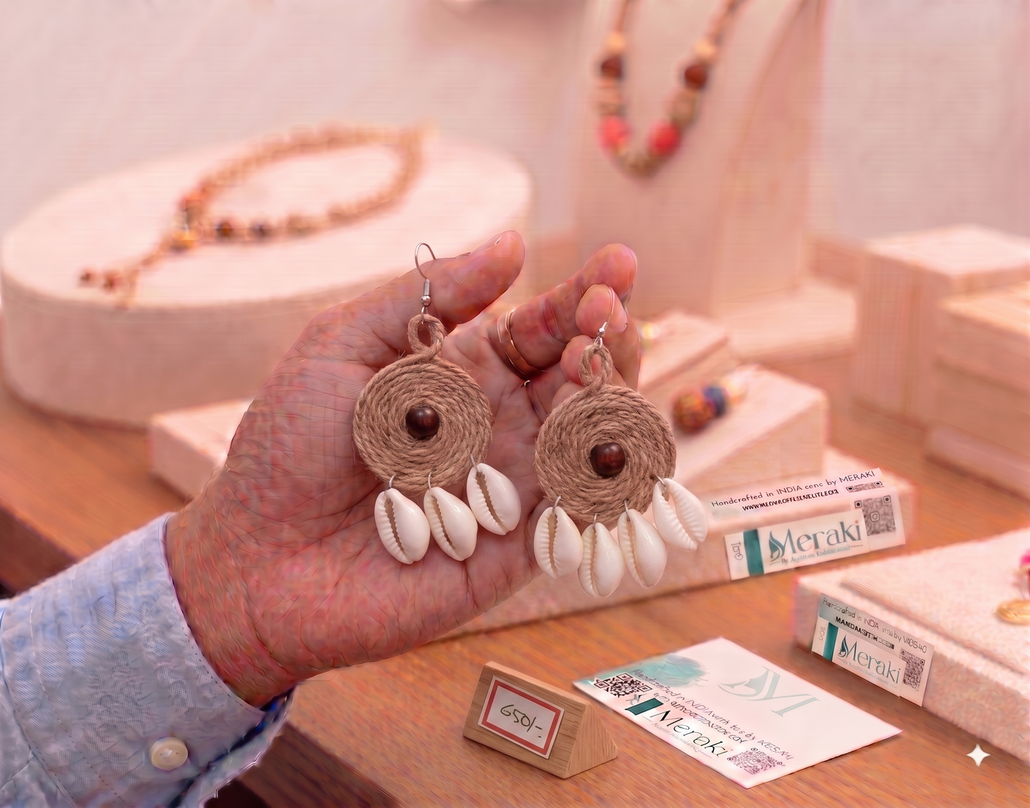 Charm Jute Earrings