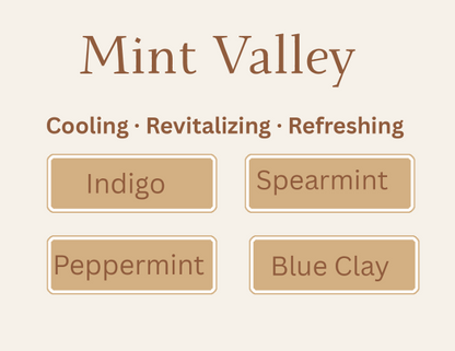 LATHR - Mint Valley Luxury Soap I Indigo, Spearmint, Peppermint, Blue Clay I