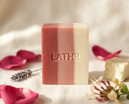 LATHR - Sweet Rose Luxury Soap I Rose, Lavender, Honeysuckle, Shea Butter I