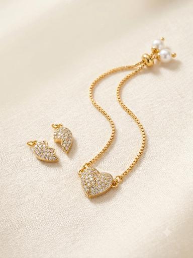 Split-Heart Bracelet